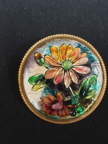 Ancienne broche émaux - , de