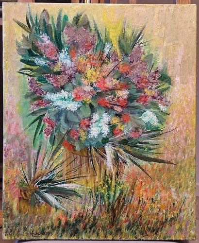 Quadro olio tela andré manet - olio/tela,