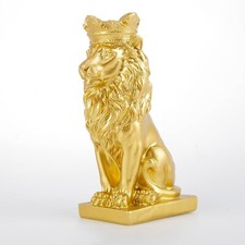 Statua nordica leone corona - leone,