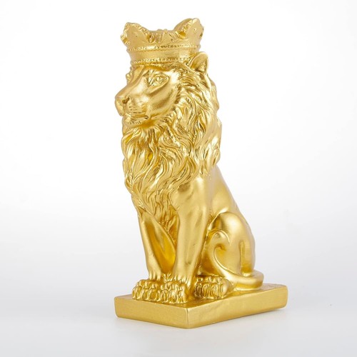 Statua nordica leone corona - leone,