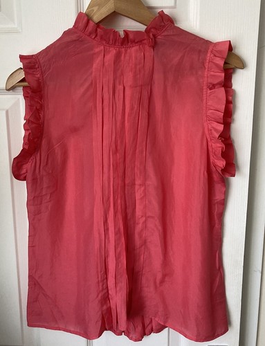 Top zara seta con - seta, volant