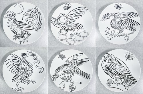Set 6 piatti design - set,