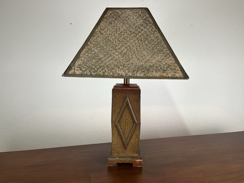 Lampada tavolo legno