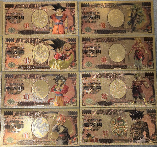 Set banconote dragon ball - 12, z