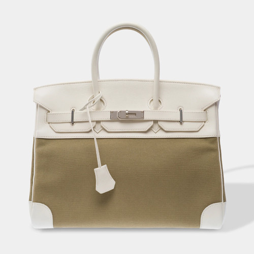 Sac hermes birkin toile - hermes, en