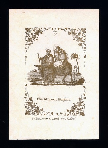 Santino litografia 1800 - santino, la