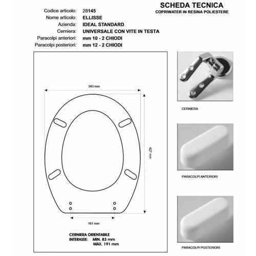 Copriwater ideal standard - copriwater,