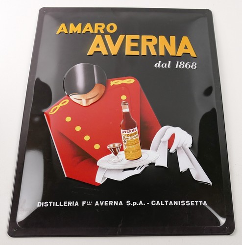 Targa latta averna insegna - targa, in