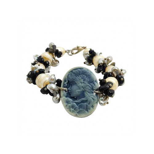 Bracciale perle barocche e - bracciale,