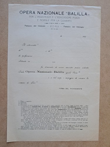 Opera nazionale balilla - opera,