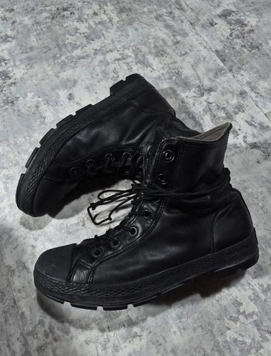 Stivali neri emo converse - stivali,