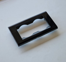 Bticino 4754NR placca Living Classic nero nera 2 doppia Schuko