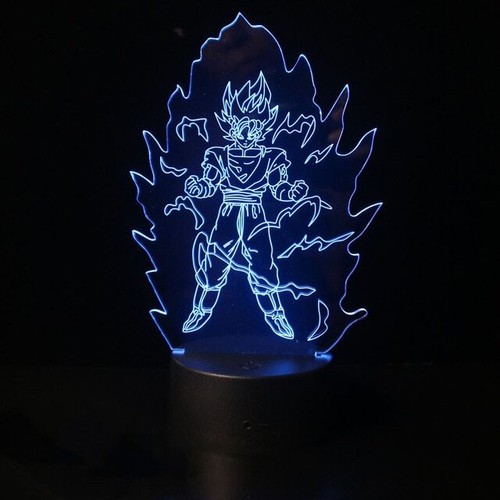 Lampada cambiacolore dragon - 3d,