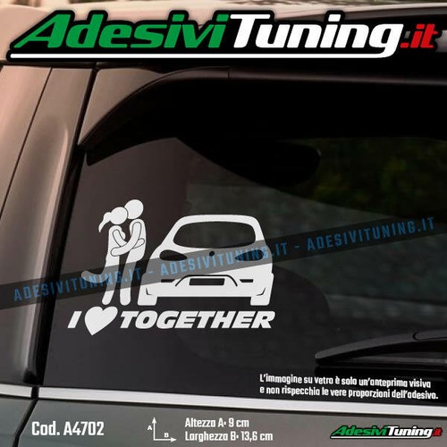Adesivo love together alfa - adesivo,