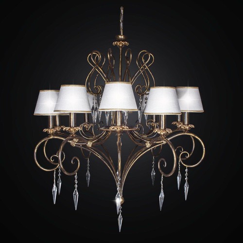 Lampadario classico ferro - lampadario,