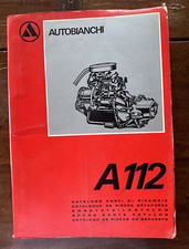 1970 Catalogo Parti di Ricambio Ricambi Meccanica AUTOBIANCHI A112 A 112 Origina