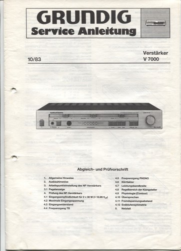 Grundig manuale servizio - grundig,