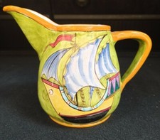 BROCCA  ceramica VIETRI  AVALLONE  ANNI 50-VIETRI JUG SIGNED AVALLONE 50'S