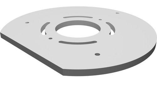 Piastra base fresatrice - base,
