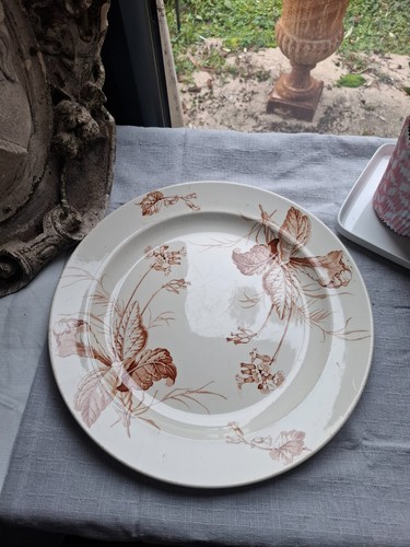 Ancien plat rond - plat, de