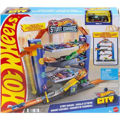 Hot wheels city stunt - -, garage