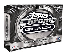 2025 TOPPS CHROME BLACK MLB