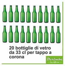 20 33cl Green Glass Bottles