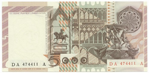 5000 lire ritratto - 5000, d'uomo