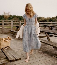 Abito Midi In Cotone Stampato