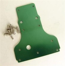 Piastra di protezione cambio CEN Racing alluminio verde / 613877