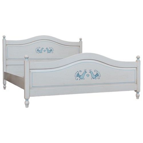 Letto matrimoniale shabby - letto,