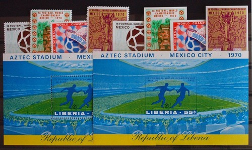 Calcio liberia 1970 superbo - liberia, 1970,