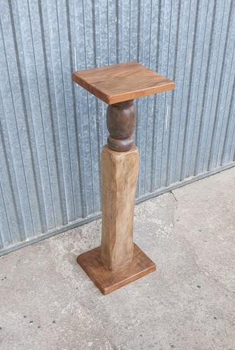 Portavaso legno colonna - portavaso,