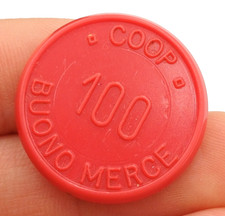 COOP PIEMONTE  GETTONE / BUONO MERCE LIRE 100  - ANNI '70/80