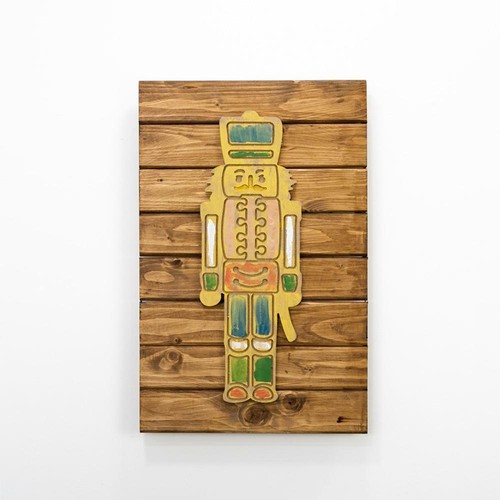 Quadro con doghe legno - doghe, in