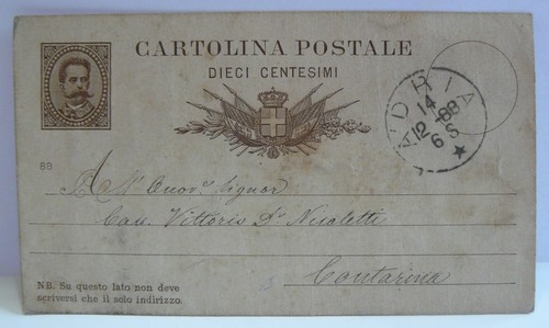 Adria 1888 cartolina - adria, 1888_cartolina