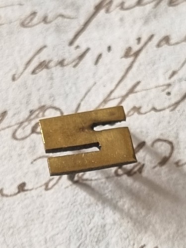 Monogramma lettere ottone s - in,