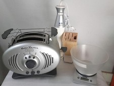 TOSTAPANE RADIO ARIETE + FRULLATORE AD IMMERSIONE IMETEC + CEPPO COLTELLI