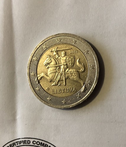 Moneta euro lietuva - moneta, 2
