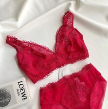 Reggiseno INTIMISSIMI EU 75C USA UK 34C slip S rosso pizzo nuovo con etichette