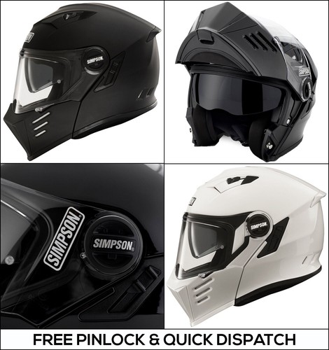 Casco moto modulare simpson - casco,