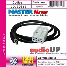 CAVO AUX-IN PIN JACK MODELLO VOLKSWAGEN CON NAVIGATORE RNS-510