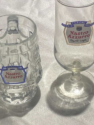 Bicchieri birra nastro azzurro - bicchieri,