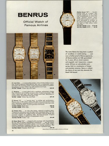 1960 paper pg benrus - ad, 4