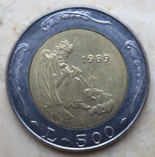 San Marino 500 lire 1989 KM#