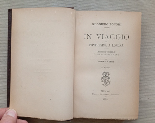 Ruggero bonghi viaggio da - ruggero, in