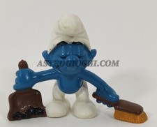 PUFFI SMURFS DUSTPAN 20189 PEYO VINTAGE 1984 HONG KONG PITUFOS SMURF 