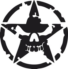 ADESIVI 2pz 2STELLA MILITARE