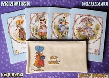?Cartoleria Vintage Stationery 80 ANNELIESE Mini Quaderni HOLLY HOBBIE Astuccio