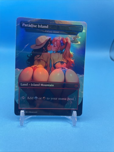 Foil volcanic island - volcanic, playtest